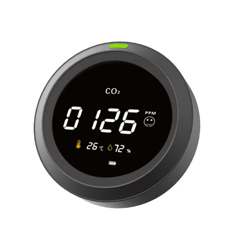 

CO2 Meter Carbon Dioxide Detector Temperature and Humidity Air Quality Monitor