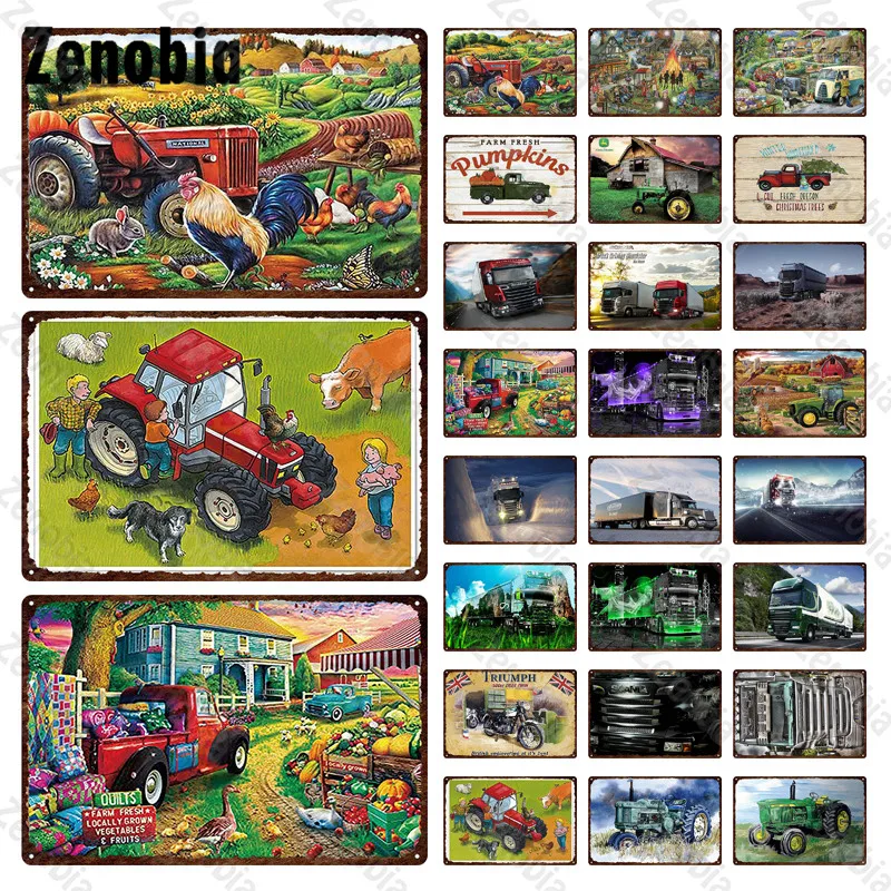 

Car Metal Plate Racing Motorcycles Metal Plaque Signs Vintage Metal Poster Decorative Tin Plate Garage Wall Stickers Home Decor