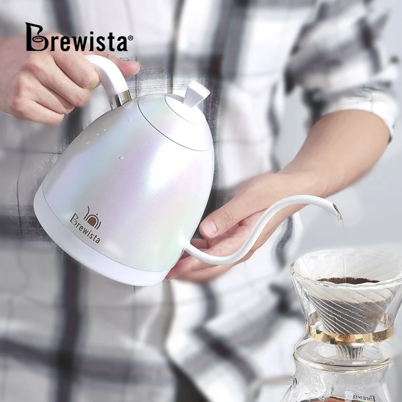

Brewista 220V 600ML smart temperature control hand coffee maker double-layer stainless steel heat preservation pot teapot