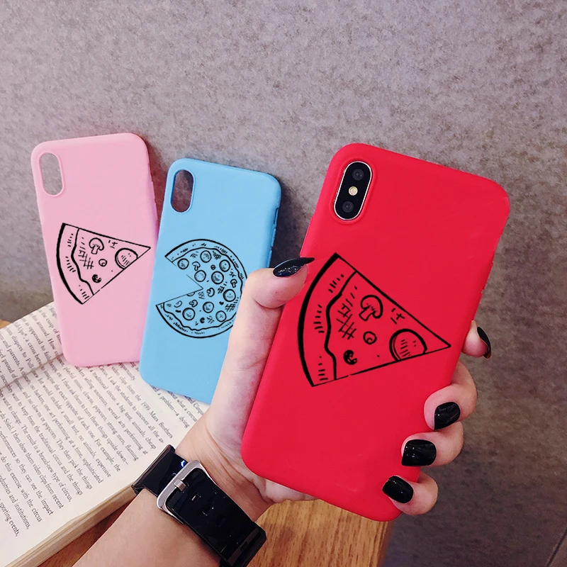 Забавная пицца лучшие друзья чехол для телефона samsung Galaxy Note 10 9 8 Plus матовый