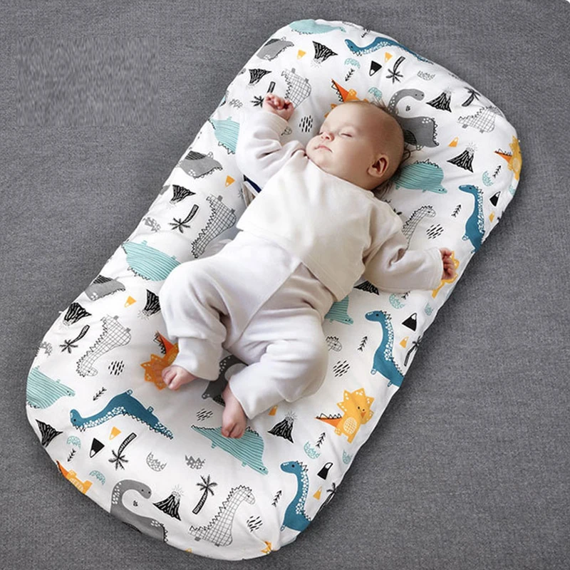 

Newborn Baby Lounger Portable Baby Nest Bed for Girls Boys Cotton Crib Toddler Bed Baby Nursery Carrycot Co Sleeper Bed