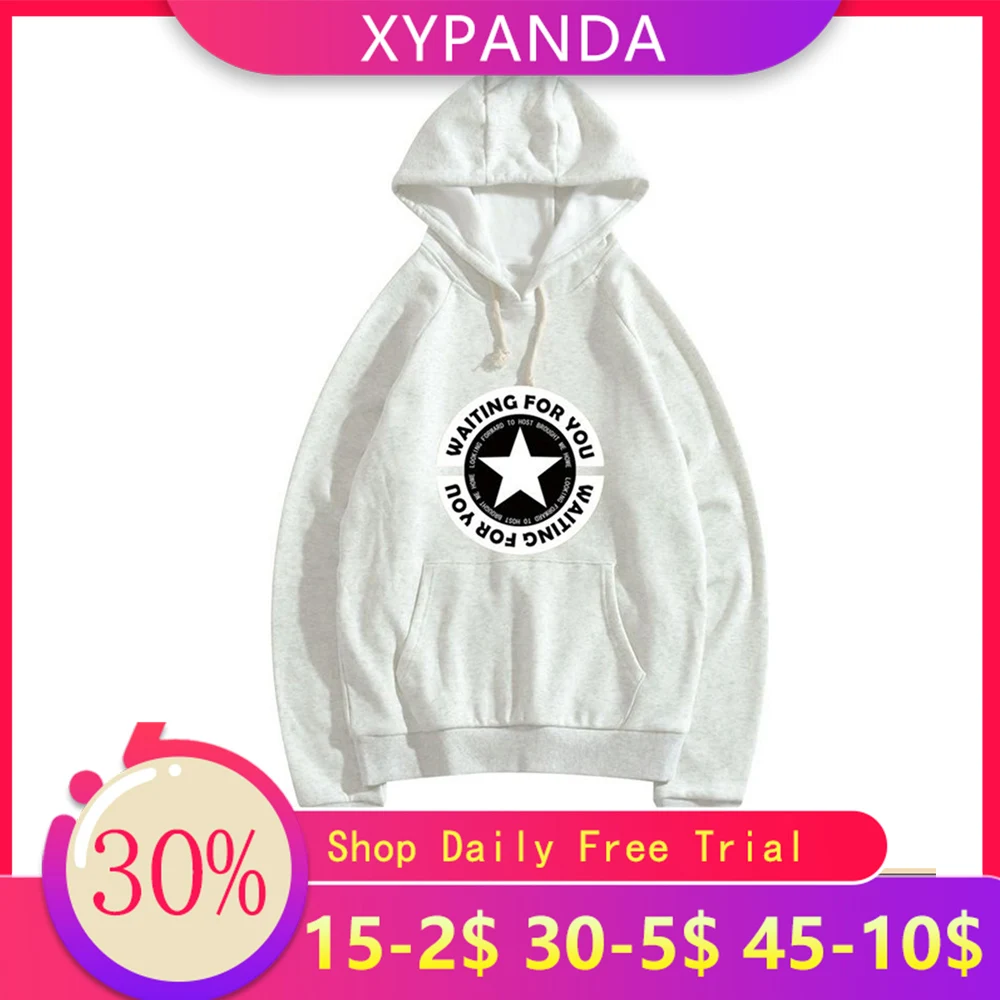 Мужская толстовка с капюшоном XYPANDA Pentagon Converse простая 2019|Мужские толстовки и