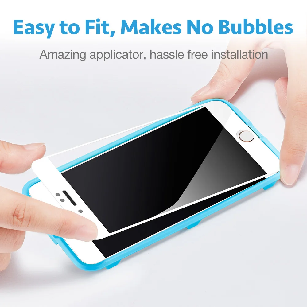 ESR закаленное стекло для iPhone 7 8 Plus защита экрана Белый Черный полное покрытие