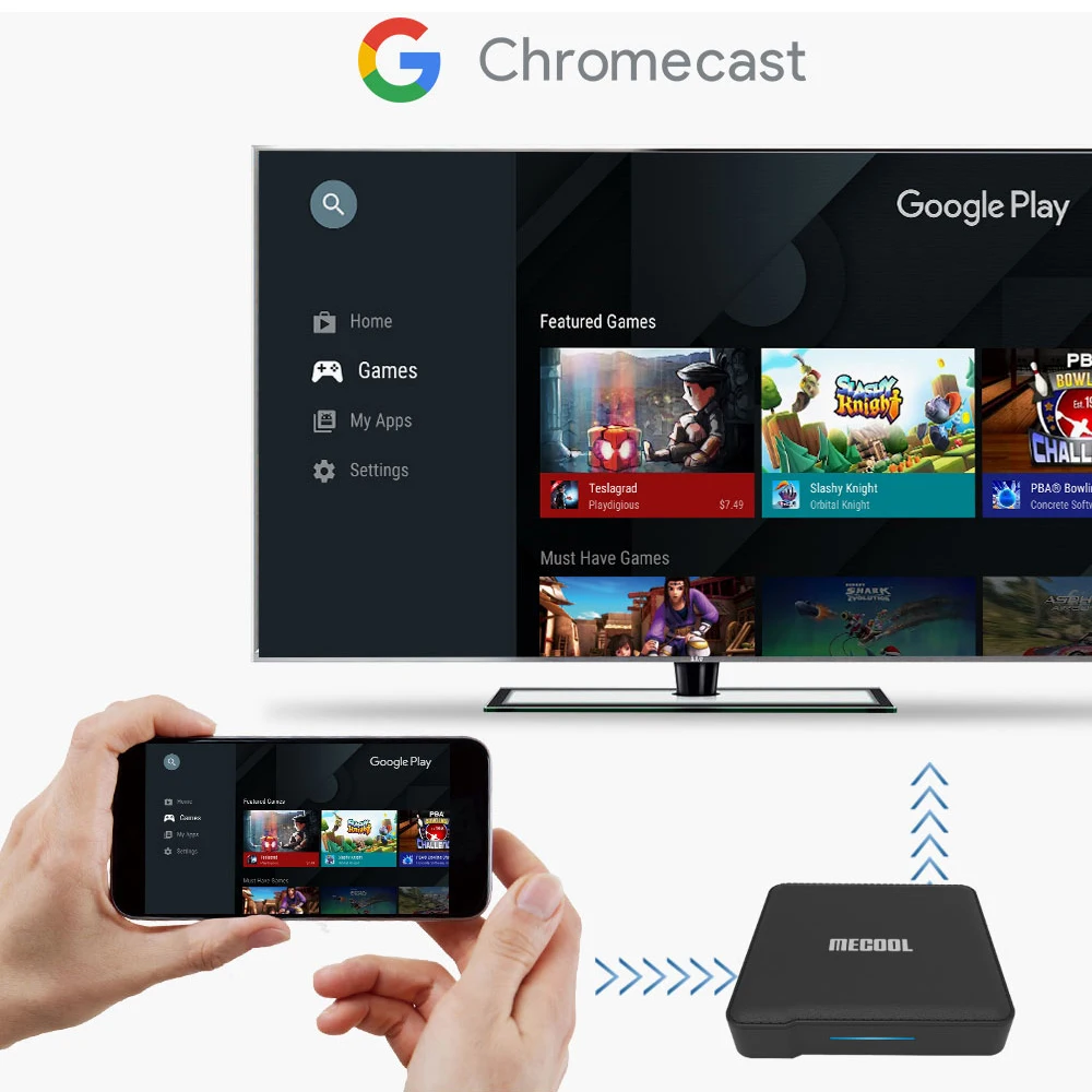 ТВ-приставка Mecool KM1 Deluxe сертифицированная Google Android 10 Amlogic S905X3 TV Prime Video 4K двойной Wi-Fi