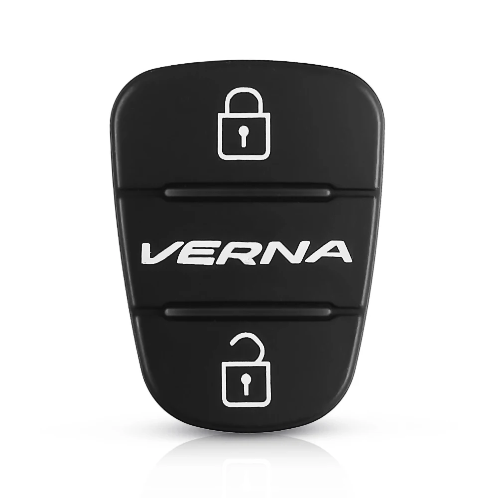 Model 1 Dandkey резиновый кнопочный коврик для hyundai Solaris Picanto Elantra для Kia RIO HOLD Verna Sportage откидная оболочка ключа дистанционного управления пустой чехол - Цвет: Model 1