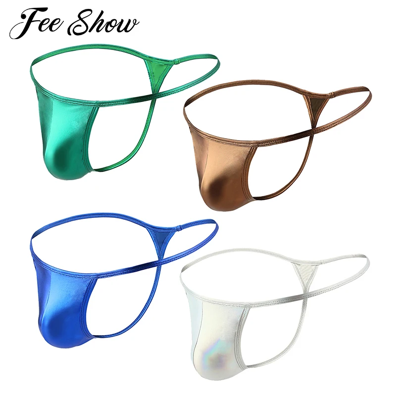 Мужские Блестящие брифы стринги бикини трусы нижнее белье|G-стринги и танга| |