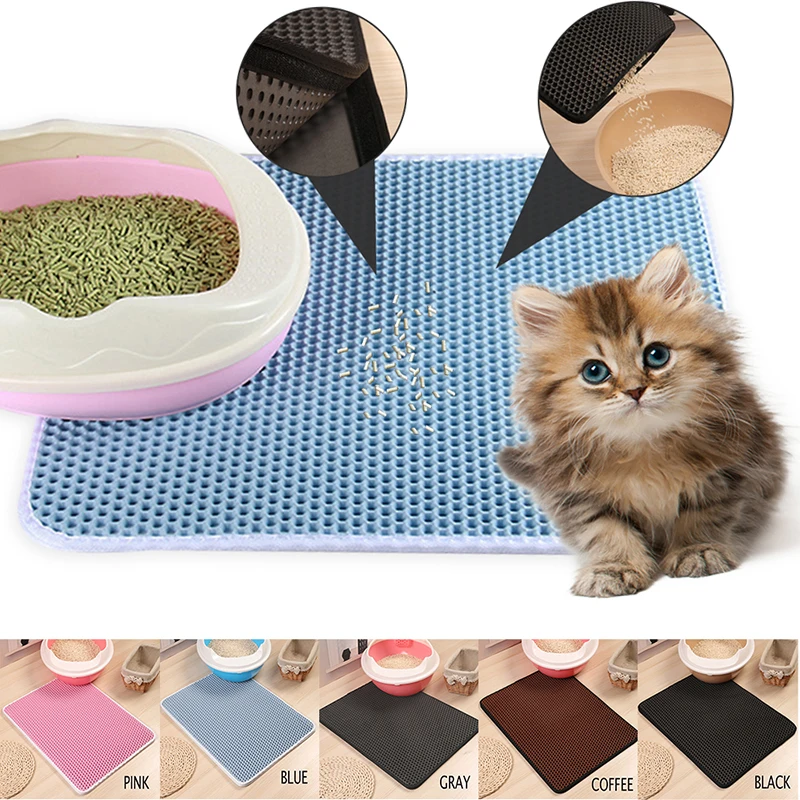 4 вида цветов коврик для кошачьих туалетов домашних животных кошачий песок