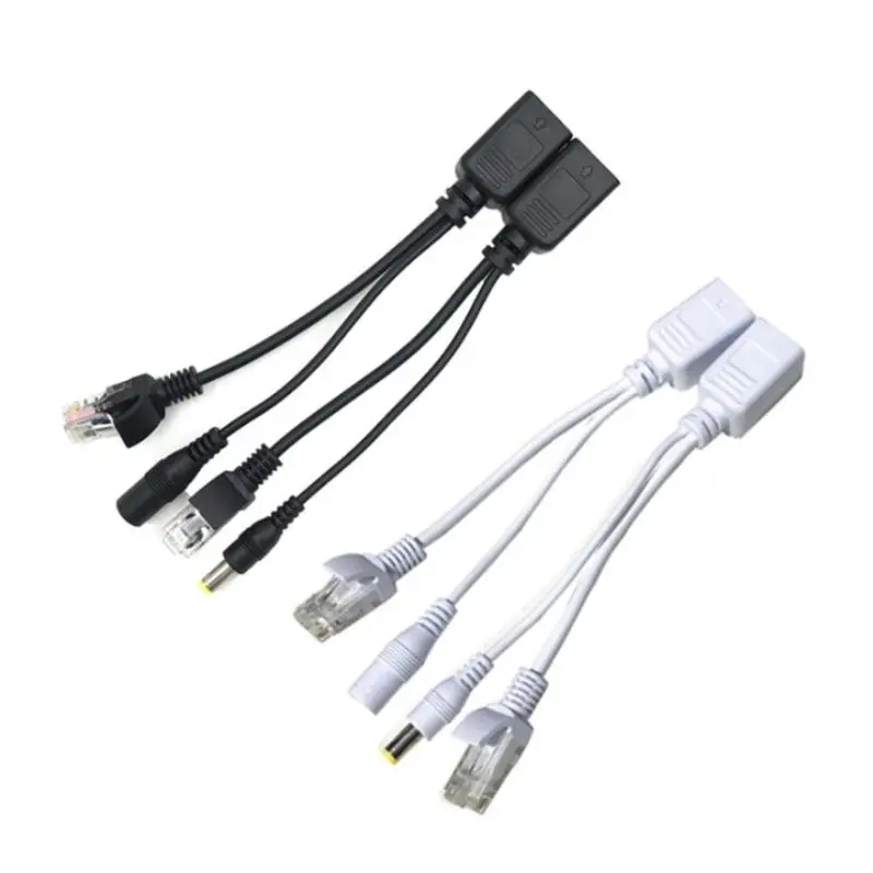 

POE Adapter Cable RJ45 Injector Splitter Kit Tape Screened Passive Power Over Ethernet 12-48v Synthesizer Separator Combiner