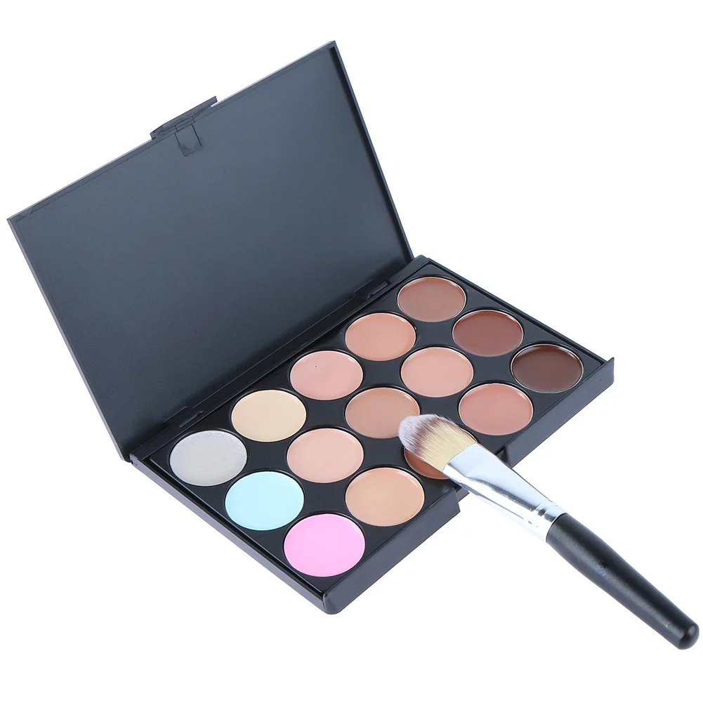 Консилер для лица контурная палитра консилер + кисть основы под макияж набор