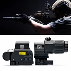 Голографический Гибридный прицел 558 red dot sight + набор множителей G33 Быстрый оптический прицел для винтовки
