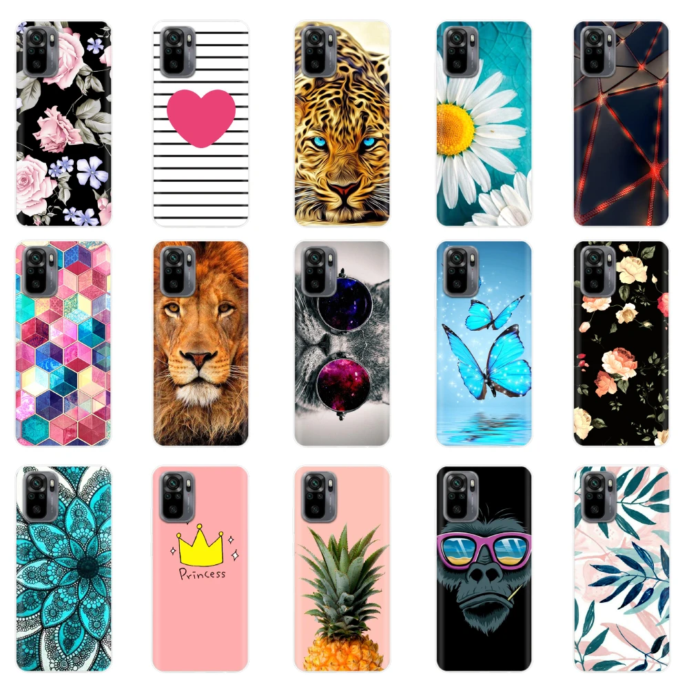 

for Xiaomi Redmi Note 10 Case Phone Cover Silicone Soft TPU Transparent Cases for Xiaomi Redmi Note 10s Case Note10 6.43'' Coque