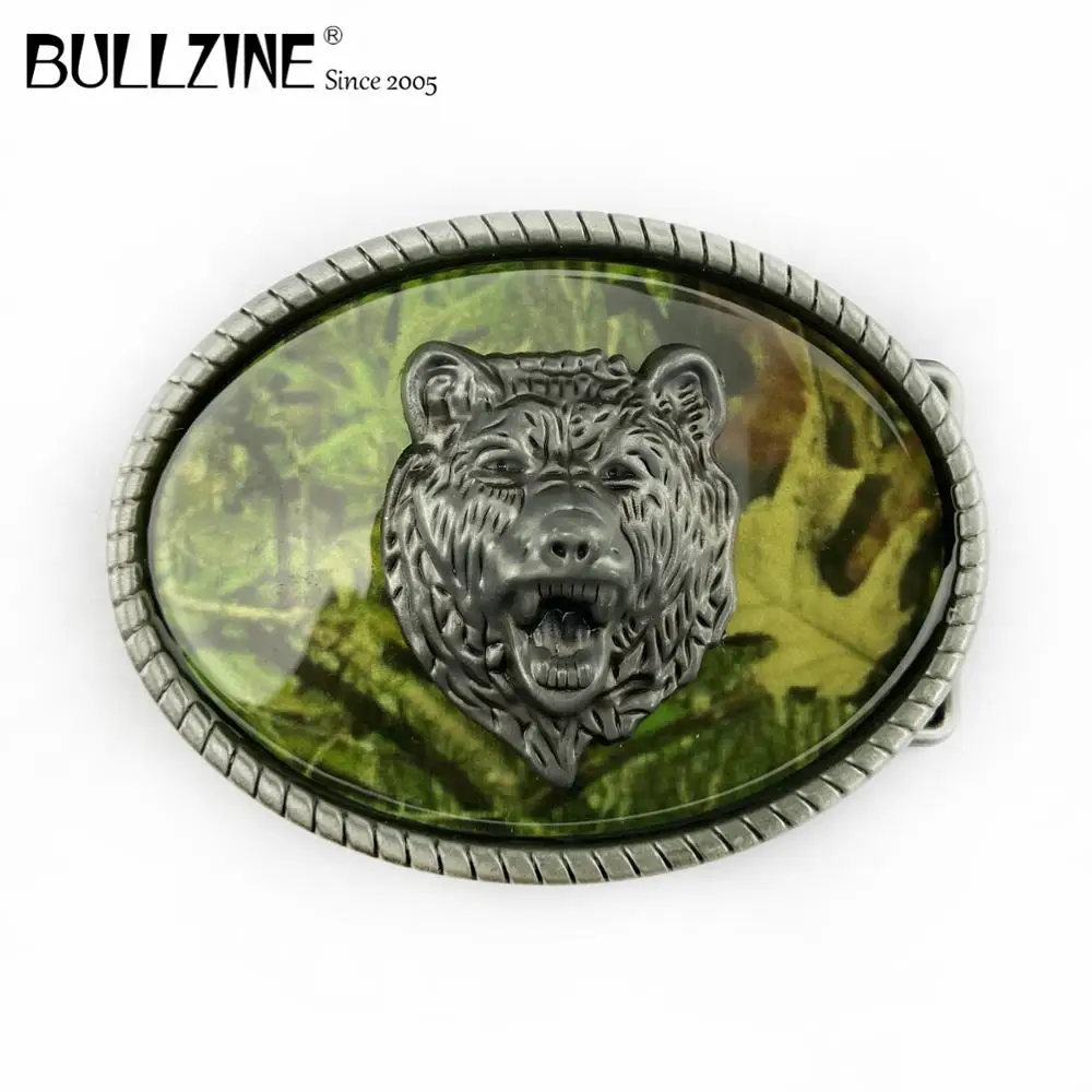 В Bullzine волчья голова пряжки ремня с оловянной отделкой FP-03305 длительное хранение |