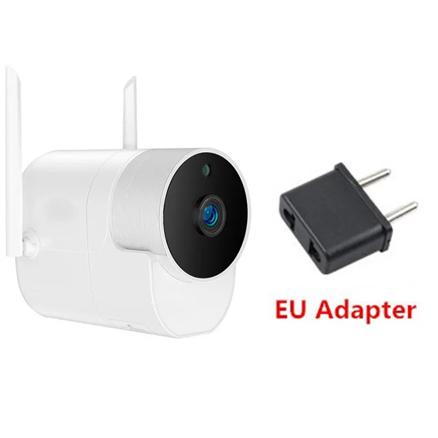 Новейшая наружная панорамная камера безопасности Xiaovv, беспроводная Wi-Fi камера ночного видения высокой четкости с приложением MiHome - Цветной: add EU Plug