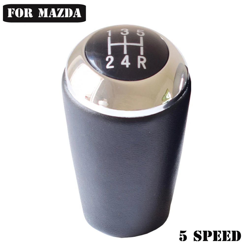 5 Speed Стиль, 5 скоростей, 6 скоростей, ручка переключения передач для Mazda 3, 5, 6 серий, для Mazda 3, BK, BL, CW 6, 5, 3, серия CX-7, MX-5 - Название цвета: 5 Speed