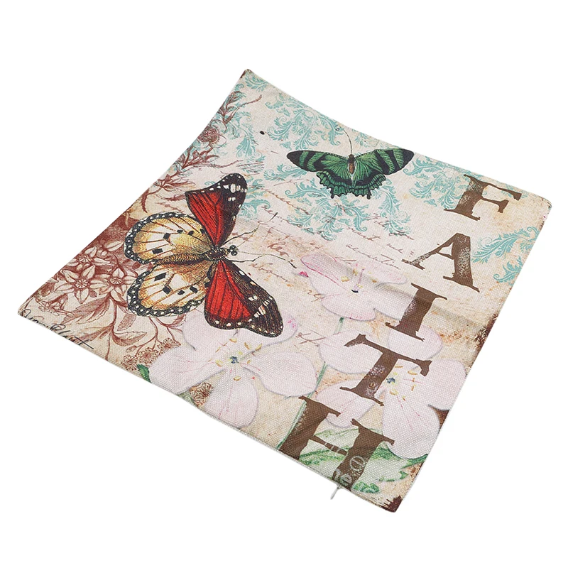 Европейский и американский классический хлопок лен ручная роспись бабочка