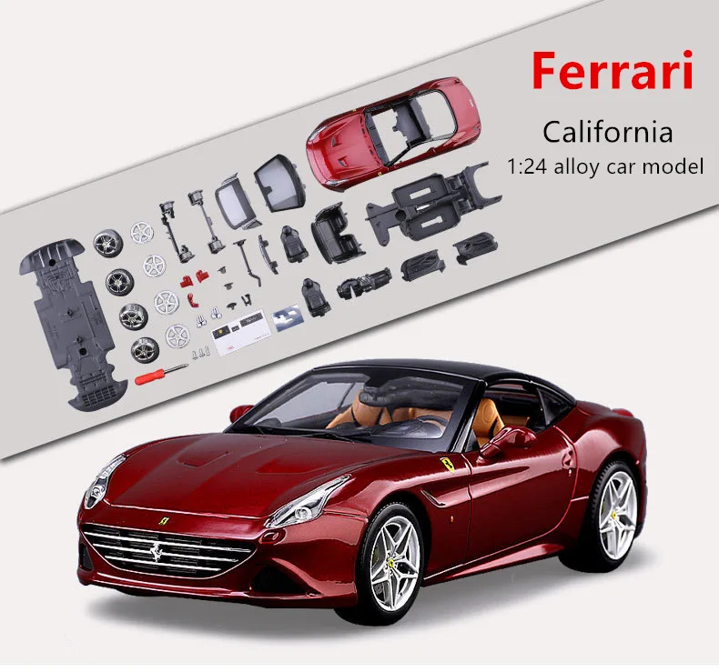 Maisto 1:24 La Ferrari 8 стилей Ferrari Сборная модель автомобиля из сплава в сборе DIY игрушка инструмент Мальчик Игрушка Подарочная коллекция