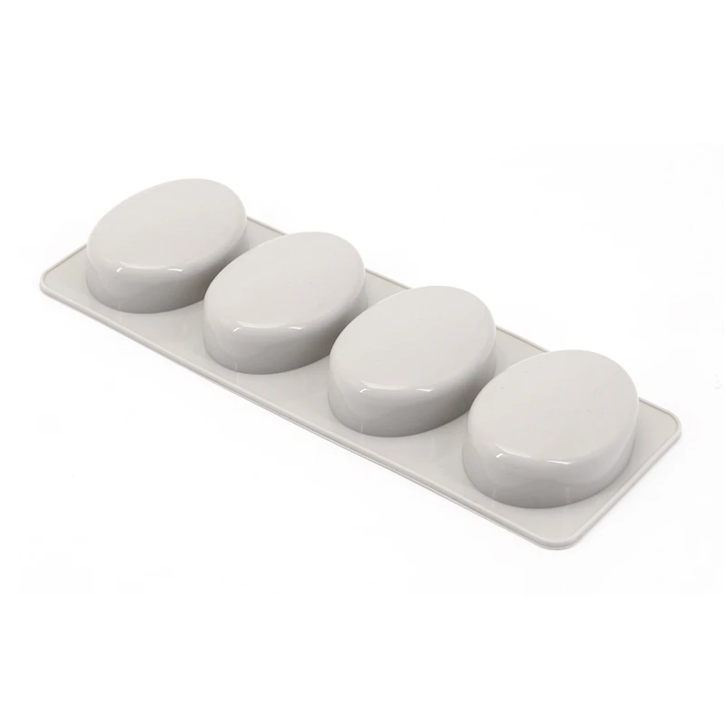 4 полости силикона овальной формы сделай сам Торт Шоколад Форма для выпечки Духи