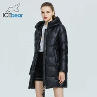 icebear 2021 high quality brand parka womens clothing new products winter warm mid length ladies padded jacket gwd20166i