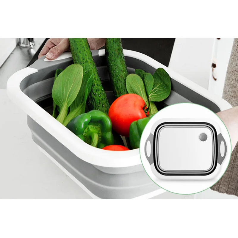 

Kitchen Accessories Multifunction Collapsible Drain Basket For Washing Vegetable Basin Portable Storage Baskets