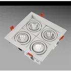 С регулируемой яркостью супер яркий 4 проекционный фонарь квадратный светодиодный локальный светильник COB 40 Вт 48 60W Светодиодный точечный светильник украшения потолочный светильник AC85-265v