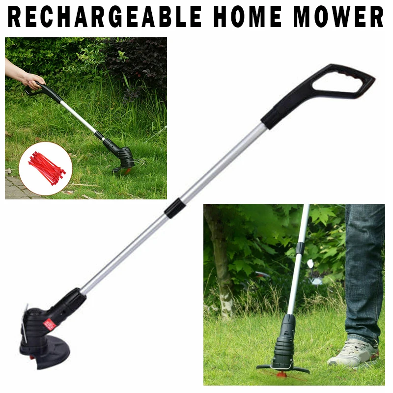 

Перезаряжаемая Беспроводная электрическая косилка трава для домашнего сада, триммер, телескопический удлинитель, свободное движение
