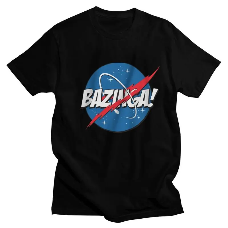 Мужская футболка с теории Большого взрыва Базинга забавная Футболка принтом