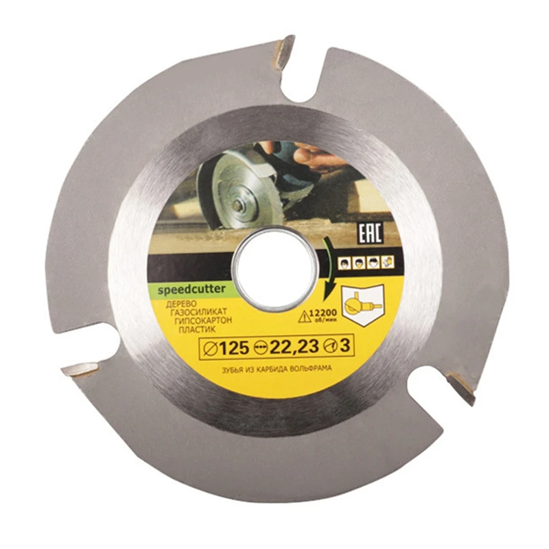 

Durable 6 Teeth Saw Blade 125mm Cemented Carbide Tipped Wood Cutting Disc Angle Grinder Wheel Woodworking Accessories