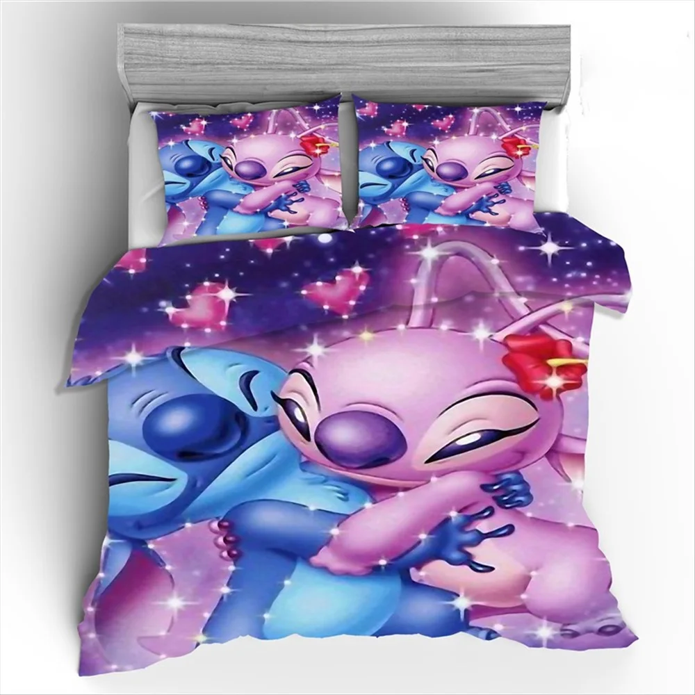 

Disney Lilo & Stitch Bedding Sets Twin Full Queen King Size All Seasons Quilt Cover Duvet Cover Set Pillowcases Luxury Decor