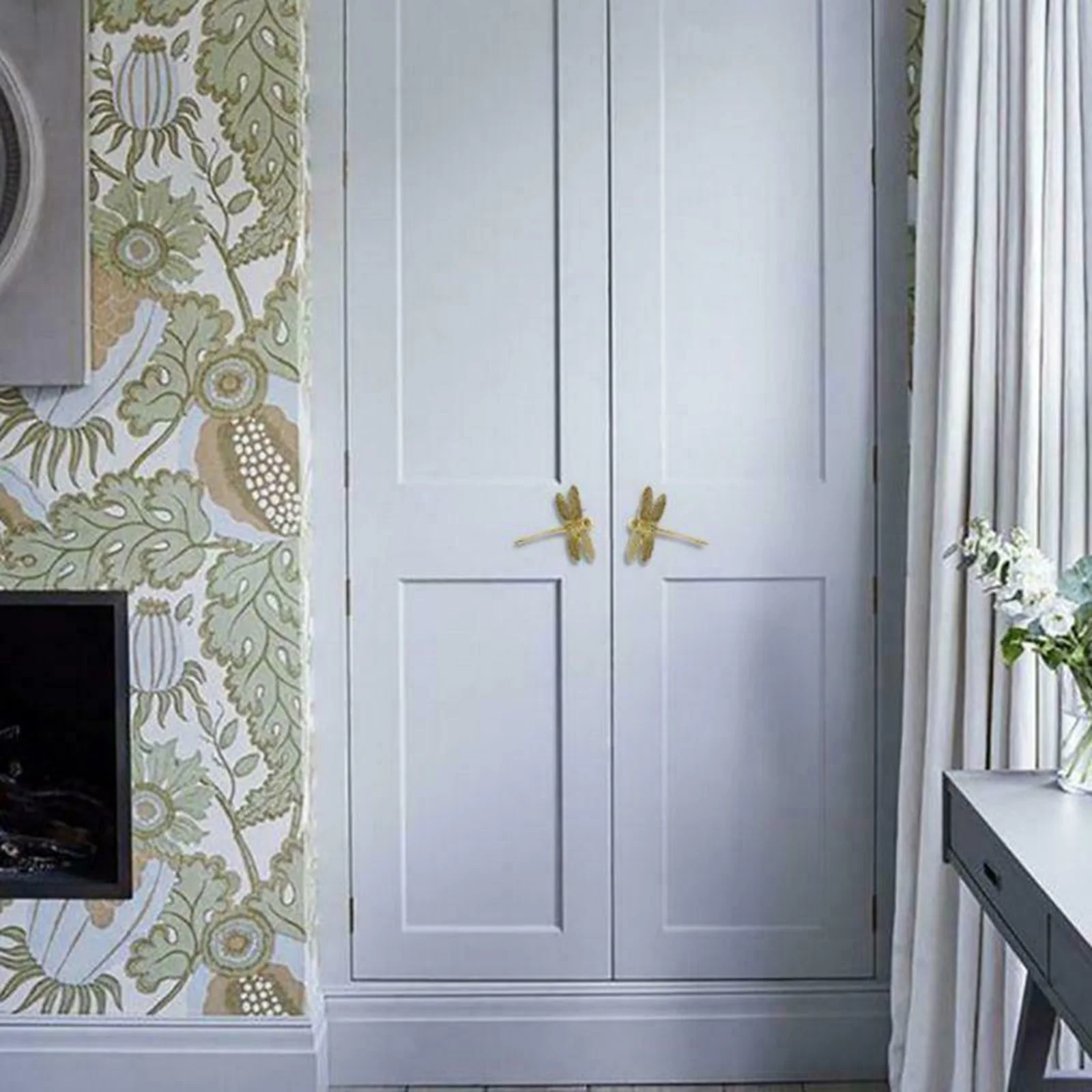 Ретро Медь Кабинет ручки золотого цвета для ящика шкафа дверной бытовой