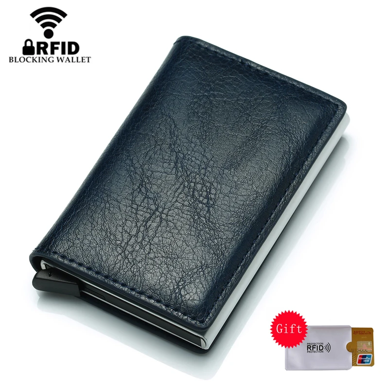 Кошелек мужской из алюминия с RFID-защитой и застежкой | Багаж сумки