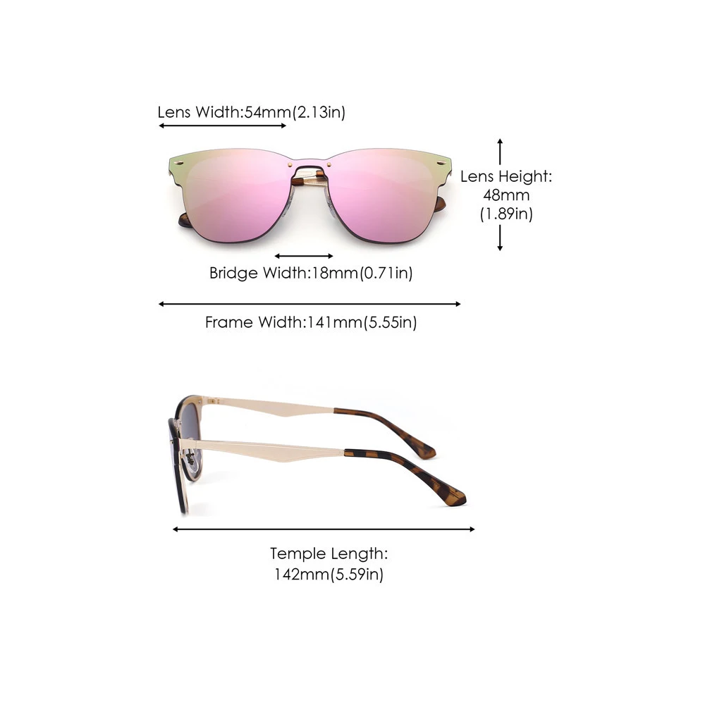 

JM One-piece Sunglasses for Women Vintage HFX0019