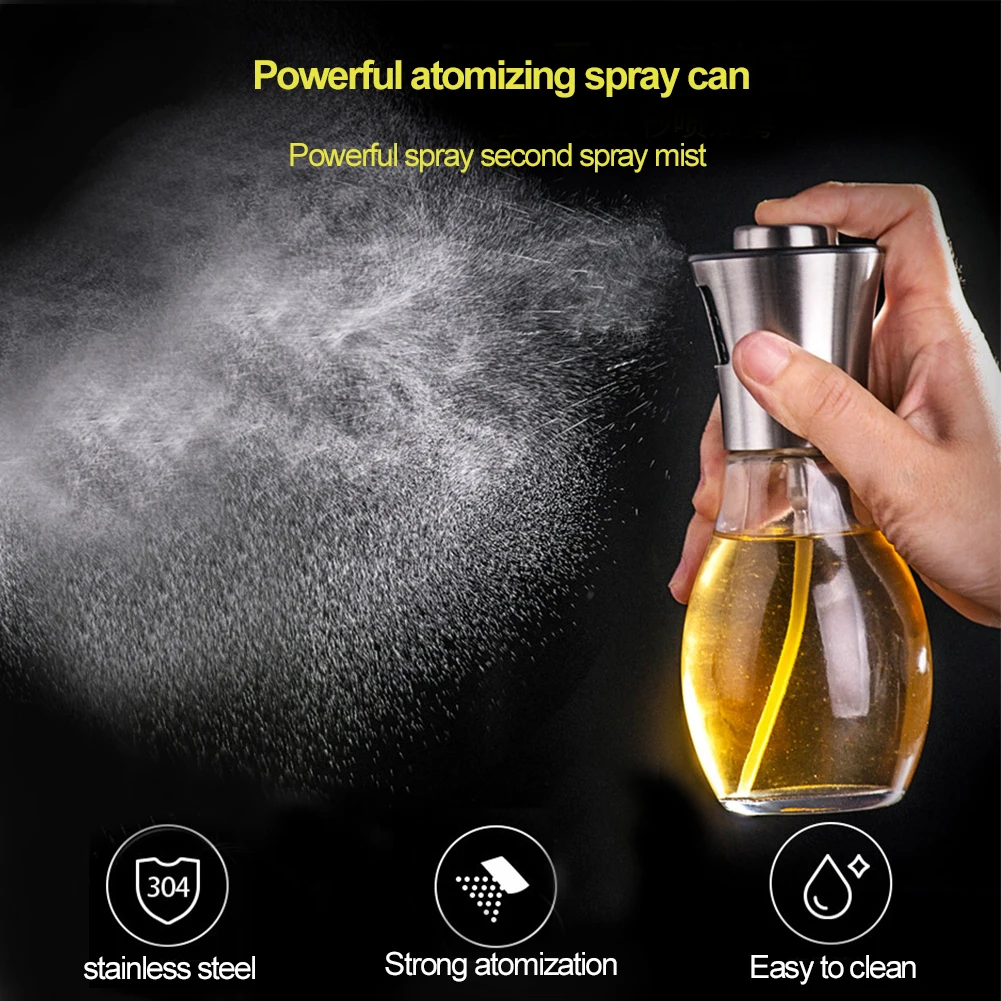 

Stainless Steel Oil Injection Bottle Oil Dispenser Vinegar Bottle Kitchen Baking Barbecue Accessories BBQ Tools Dropshipping