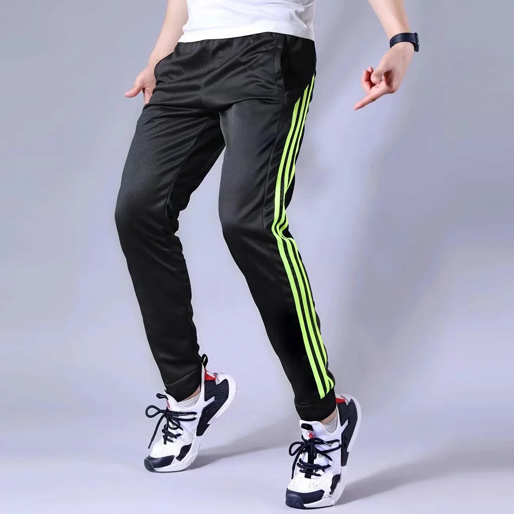 

Men's Soccer pants 20 Jogging Pants Men Running Pants Zipper Sports Fitness Tights Athletic Football Training pant Male Trousers