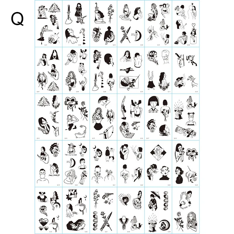 30 шт. женские Водонепроницаемый временная татуировка штаны с фальш вставкой