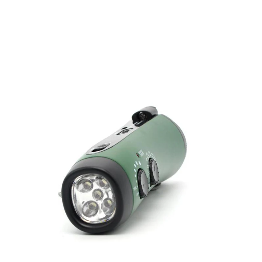 handheld flashlight solar emergency hand crank flashlight self powered am fm radios 5 led flashlight with smart phone charger free global shipping