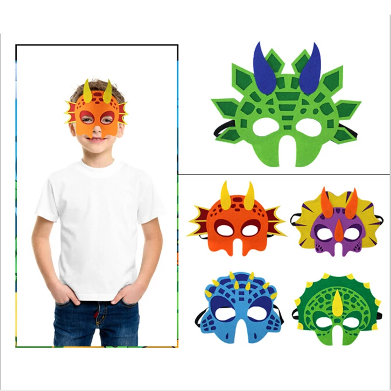 Novetly маска динозавра для лица мальчиков и девочек тематический костюм на день