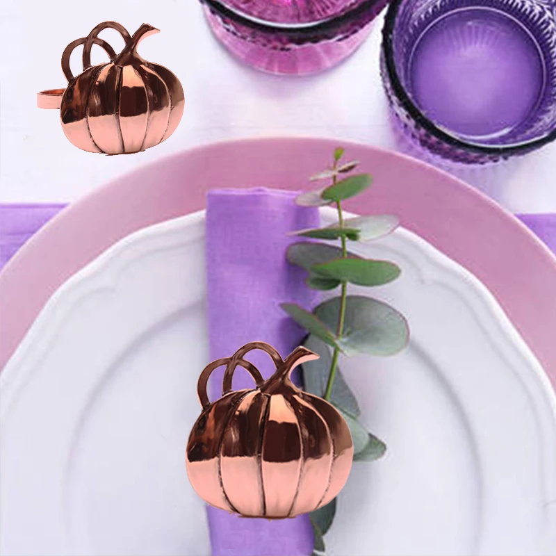 12 видов пряжки для салфеток в виде тыквы бронзовое кольцо на Хэллоуин призрака