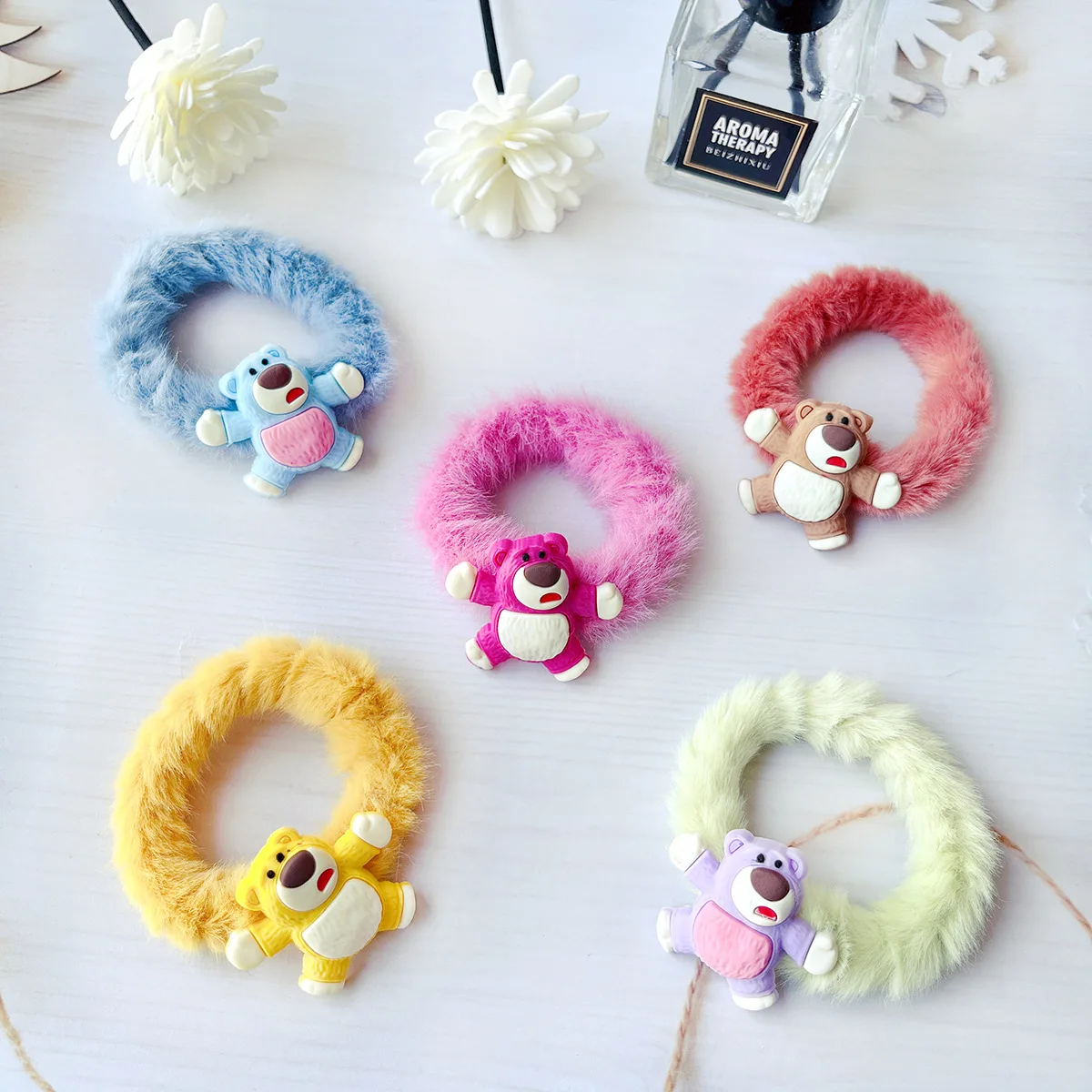 

2 шт., Женская резинка для волос, с рисунком клубники