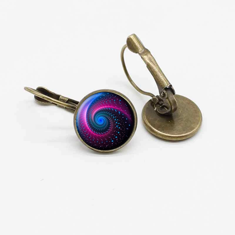 New creative Galaxy Star Crystal Glass Earrings Ear Hook Jewelry Accessories | Украшения и аксессуары