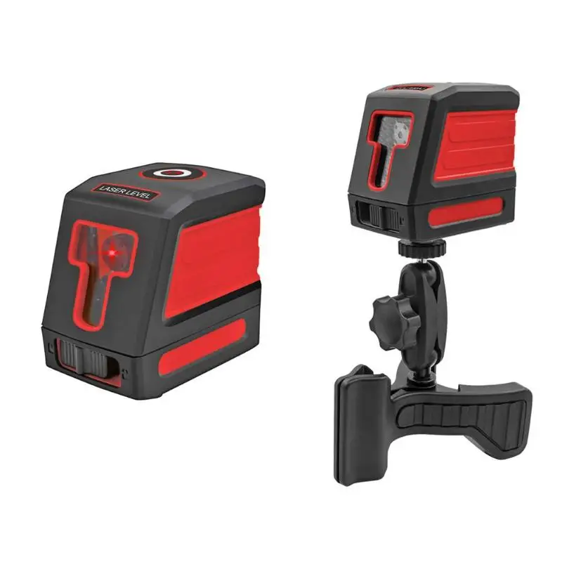 Высокоточный лазерный нивелир измерительный прибор 2 линии красный светильник
