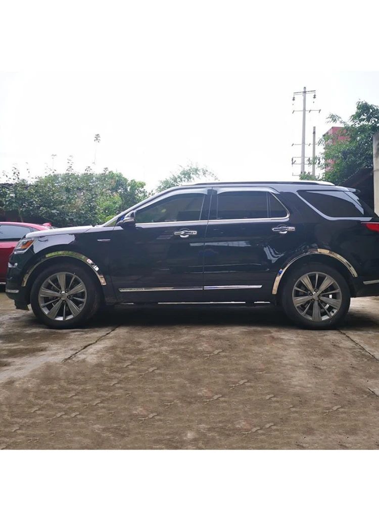 Автомобильный Стайлинг колесо брови декоративное свод полоса для Ford Explorer 2013 2014Car