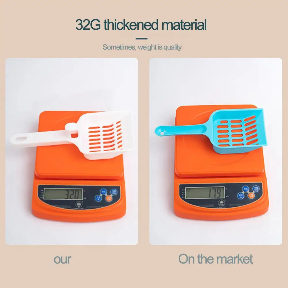 

2pcs Convenient Cat Litter Sifter Litter Scoop Pet Toilet Picker All-in-one Sturdy And Durable Plastic Pet Toilet Random Color