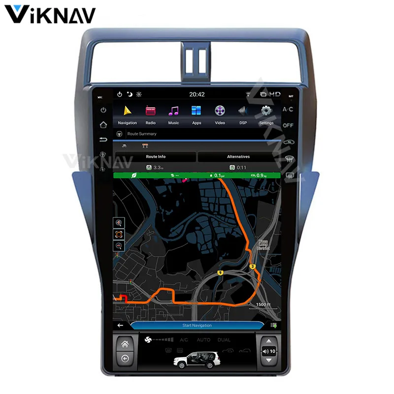 Android система Автомобильный GPS навигатор Авто Радио dvd плеер для TOYOTA Land Cruiser Prado 2018