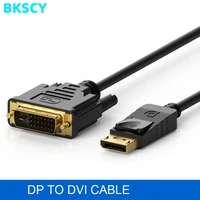bkscy dp to dvi cable 1080p displayport dp to dvi cable adapter dp male to dvi d 241 male adapter for projector monitor laptop