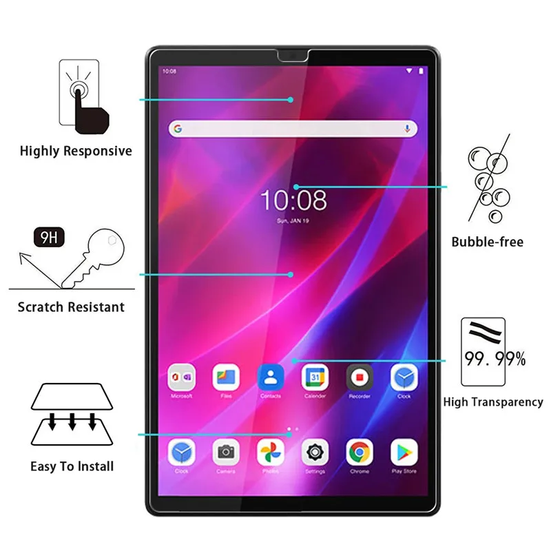tempered glass for lenovo tab k10 screen protector for lenovo tb x6c6f tb x6c6x 10 3 inch tablet protective film 9h glass guard free global shipping