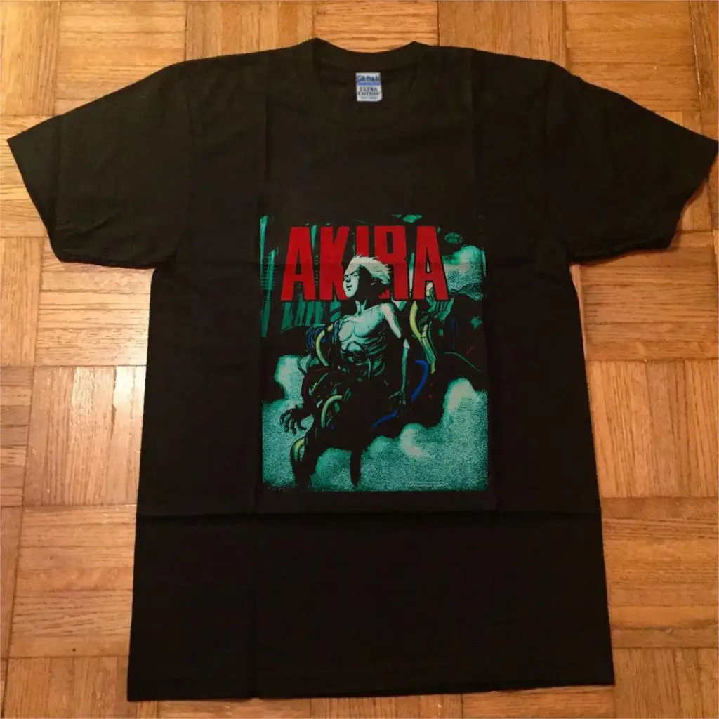 

Vintage 90S Akira T Shirt Anime Cartoon Comic Movie Reprint Summer New Print Man Cotton Fashion T-Shirt Men Clothing