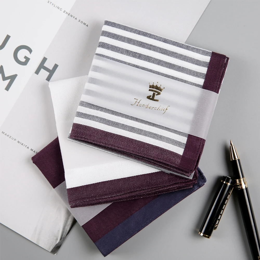 Мужские квадратные хлопковые носовые платки в клетку классический винтажный