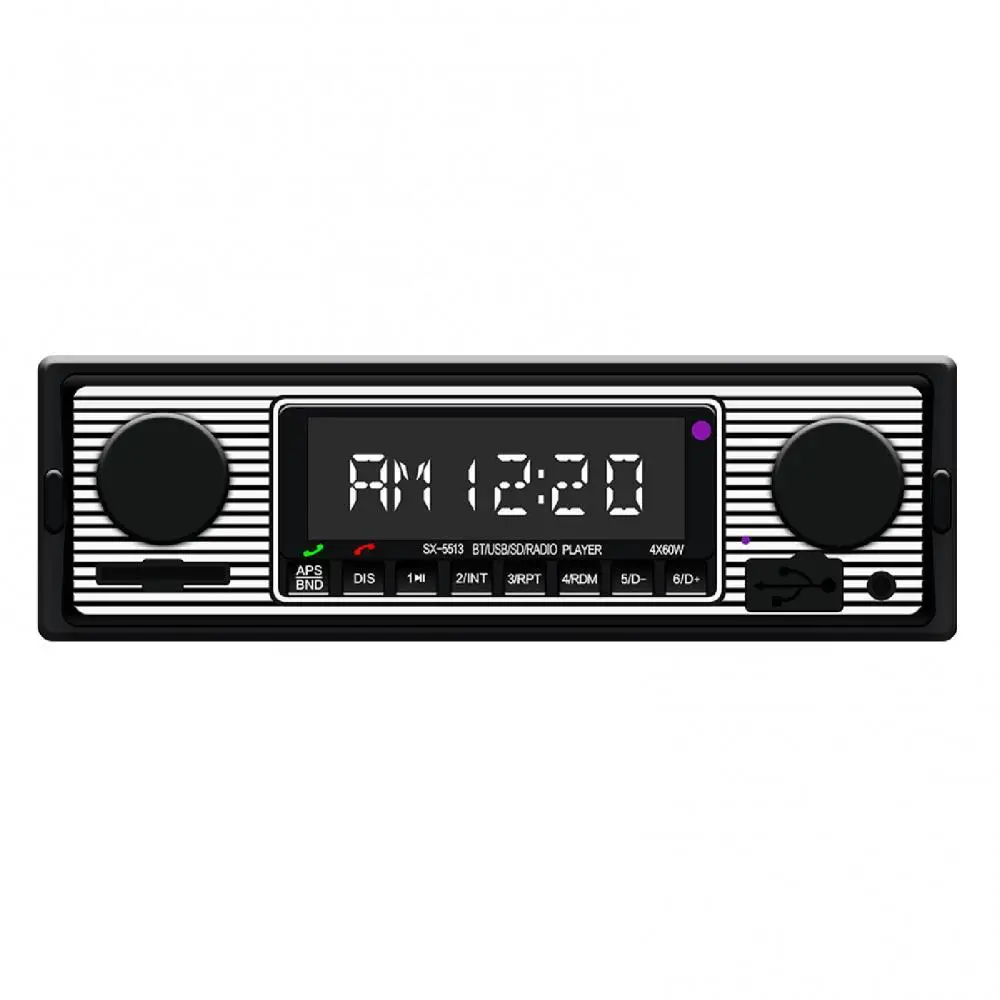 

45% Hot Sales!!! 5513 1 Din Bluetooth-compatible 4.0 USB2.0 FM Radio AUX Input Remote Control Car MP3 Player