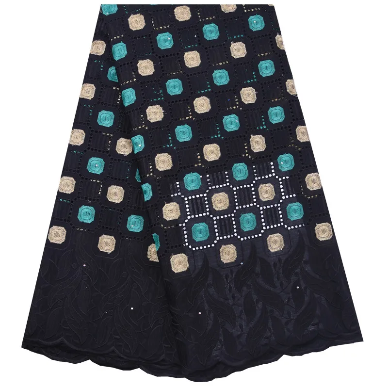 Чистый хлопок африканская швейцарская вуаль кружевная ткань 2020