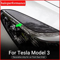 haloperformance model3 lamp eyebrow front light eyebrow for tesla model 3 carbon fibre abs decorative strip accessories three y